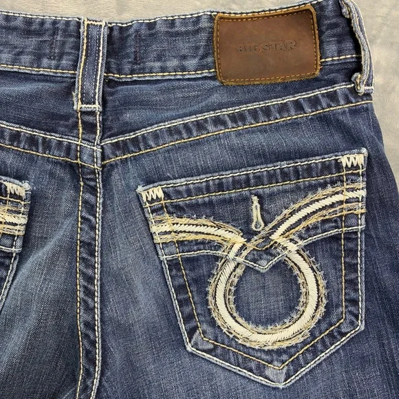 Big Star Pioneer Boot Mens Jeans Size 33L Distressed Cowboy Western Rodeo - Picture 1 of 16